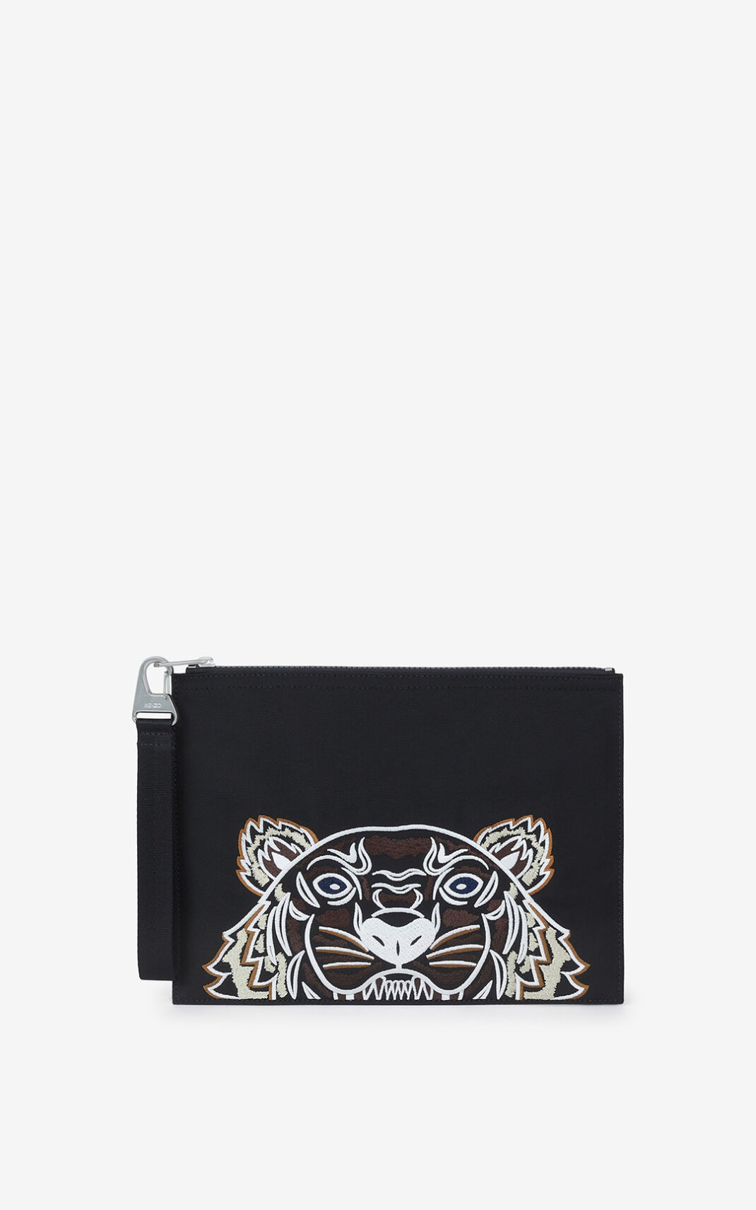 Clutch Kenzo Large Lona Kampus Tiger Hombre Negras KOP610759